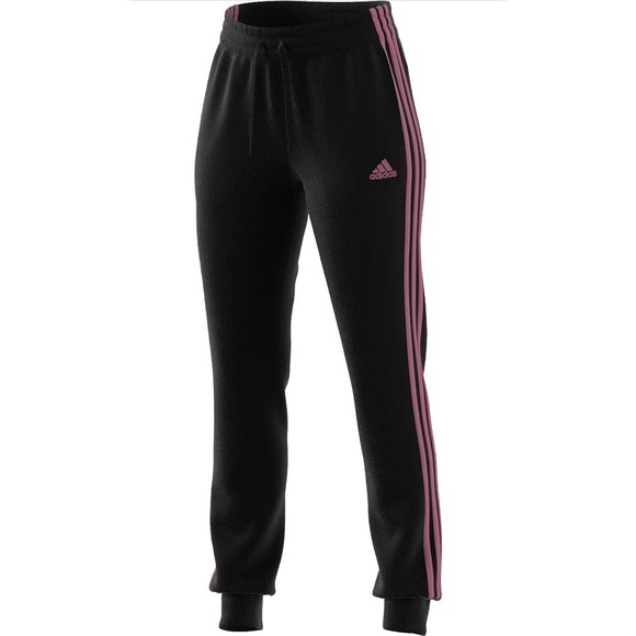 Adidas Women's Essentials Fleece Tapered Cuff Pants SZ M - Picture 1 of 5